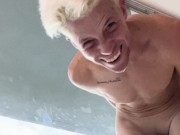 skinny white blonde with big ass himself with spanking - Kyle Stroker 15/16