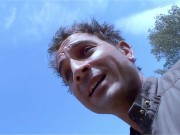 Beautiful Spanish amateur Monica Ledesma fucks with pornstar outdoors 2/16