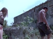 Beautiful Spanish amateur Monica Ledesma fucks with pornstar outdoors 3/16