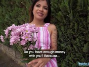 Public Agent Brown haired latina fucks a stranger in a public area 1/16