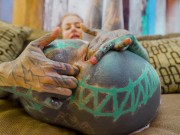 Solo in Fishnets & High Heels: Naughty Pussy Play & Deep Anal Teasing with My Biggest Toy 1/16