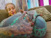 Solo in Fishnets & High Heels: Naughty Pussy Play & Deep Anal Teasing with My Biggest Toy 5/16