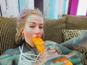 Solo in Fishnets & High Heels: Naughty Pussy Play & Deep Anal Teasing with My Biggest Toy 7/16