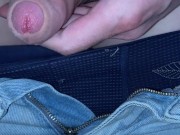 I discreetly jerk off in the office under the table to the secretary POV 9/16