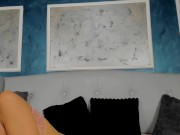 The water flows over her raven-black hair, shimmering under the light as it caresses her skin. 14/16