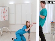 Anal Fuck At Work with Slutty Nurse . Eden Ivy, Athena Fleurs / HORNY HOSTEL 4/16