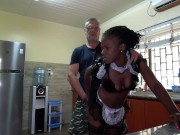 Sexy ebony Flowers lingerie shopping turns to an epic weekend and intense LOVE-MAkING and intense cr 8/16