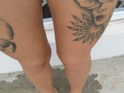 Red thong, student pussy 12/16