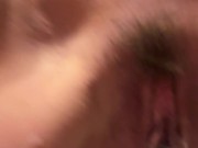 Piss Slut pissing cum out of her pussy!! 12/16