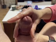 My step sis gives me a perfect handjob 10/16