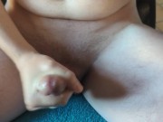 Close up solo edging session - I squirted before I exploded - hot finish 16/16