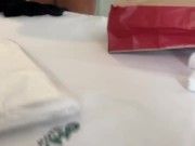 Behind the scenes before recording with Geovanna Paes 5/16