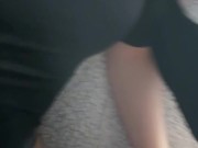 Hard Fucking Bald Pussy in Black Leotard 4/16