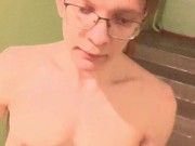 Naked walking in the stairwell 12/16