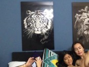 I masturbate my stepsister in the presence of her horny girlfriend 12/16