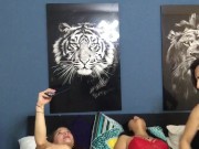 I masturbate my stepsister in the presence of her horny girlfriend 3/16