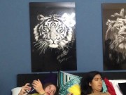 I masturbate my stepsister in the presence of her horny girlfriend 7/16