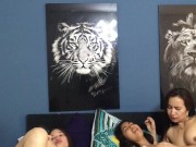 I masturbate my stepsister in the presence of her horny girlfriend 9/16