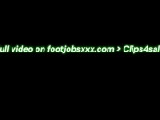 Hold it Right There! EBONY FOOT FETISH Toejob for BBC 16/16