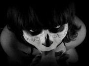 Cumming hard from the Magic wand while his cock is in my throat! 1/16