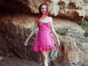 Ariel Ortiz walks through a cove, gets very horny and begins to masturbate publicly in the street 6/16