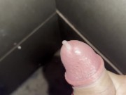 Masturbating at public train station at night, cum in a corner 11/16