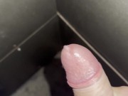 Masturbating at public train station at night, cum in a corner 12/16