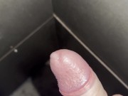 Masturbating at public train station at night, cum in a corner 14/16