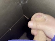 Masturbating at public train station at night, cum in a corner 5/16