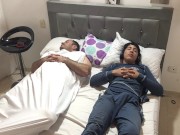 I fuck my stepbrother at my stepdad's house 1/16