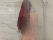 Sexy girl loves to play with shower head and cumming hot. Watch full video on fansly 4/16