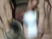 White Girl Stretches Fat Pussy With Triple Penetration By Dildos 10/16