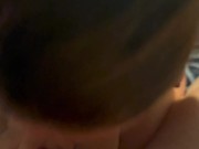 Lesbian teen sucks her first dick and swallows her first load after fuckin girlfriends brother 5/16