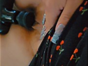 Slow cum before work with vibrating massage gun 3/16