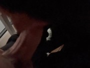 Sexy teen sucks crew members dick on cruise ship balcony 2/16