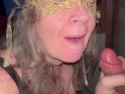 Nice finish to blowjob. See more hot videos at my OF 14/16