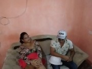 Big ass stepmom seduces her daughter's boyfriend while she's not at home. Part 1