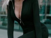 Hot milf got oiled up and fucked herself with a dildo to a powerful orgasm! 1/16