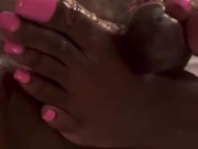 Pink toes on my head felt too good 13/16