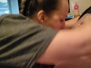 Hot MILF takes care of husband in gaming chair 16/16