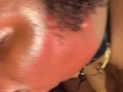 Ebony BBW sub gets dominated