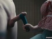 Teaching Husband a Lesson: A Toy-Assisted CFNM Handjob 13/16