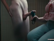 Teaching Husband a Lesson: A Toy-Assisted CFNM Handjob 14/16