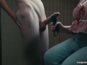 Teaching Husband a Lesson: A Toy-Assisted CFNM Handjob 15/16