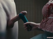 Teaching Husband a Lesson: A Toy-Assisted CFNM Handjob 2/16