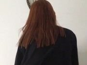 My rom-com partner strips for me and rubs her pussy 12/16