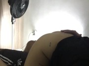 My rom-com partner strips for me and rubs her pussy 9/16