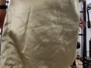 Caliente masaje digitación con follada en el banco del gimnasio corrida en mi boca 1/16