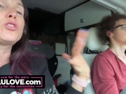 Babe talking all about behind the porn scenes while riding passenger in RV sharing details from candid daily life - Lelu Love 13/16