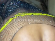 HOT housewife loves sneaky links late night behind her apartment at night 12/16